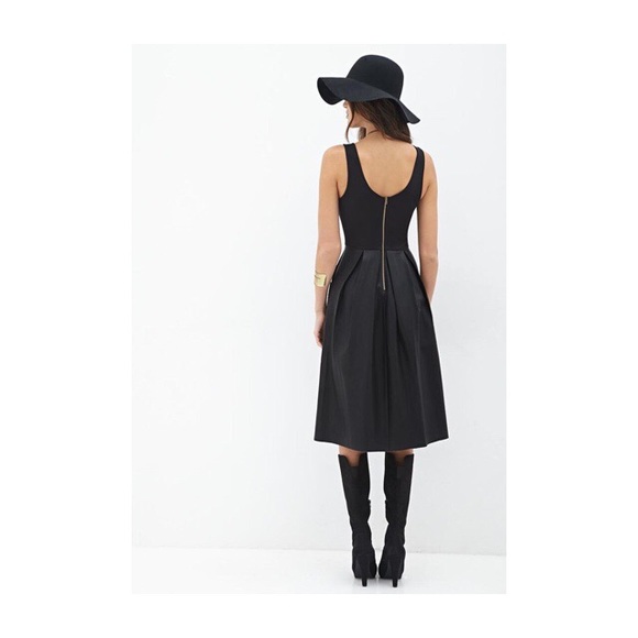 Forever 21 Faux Leather combo dress - Picture 3 of 8